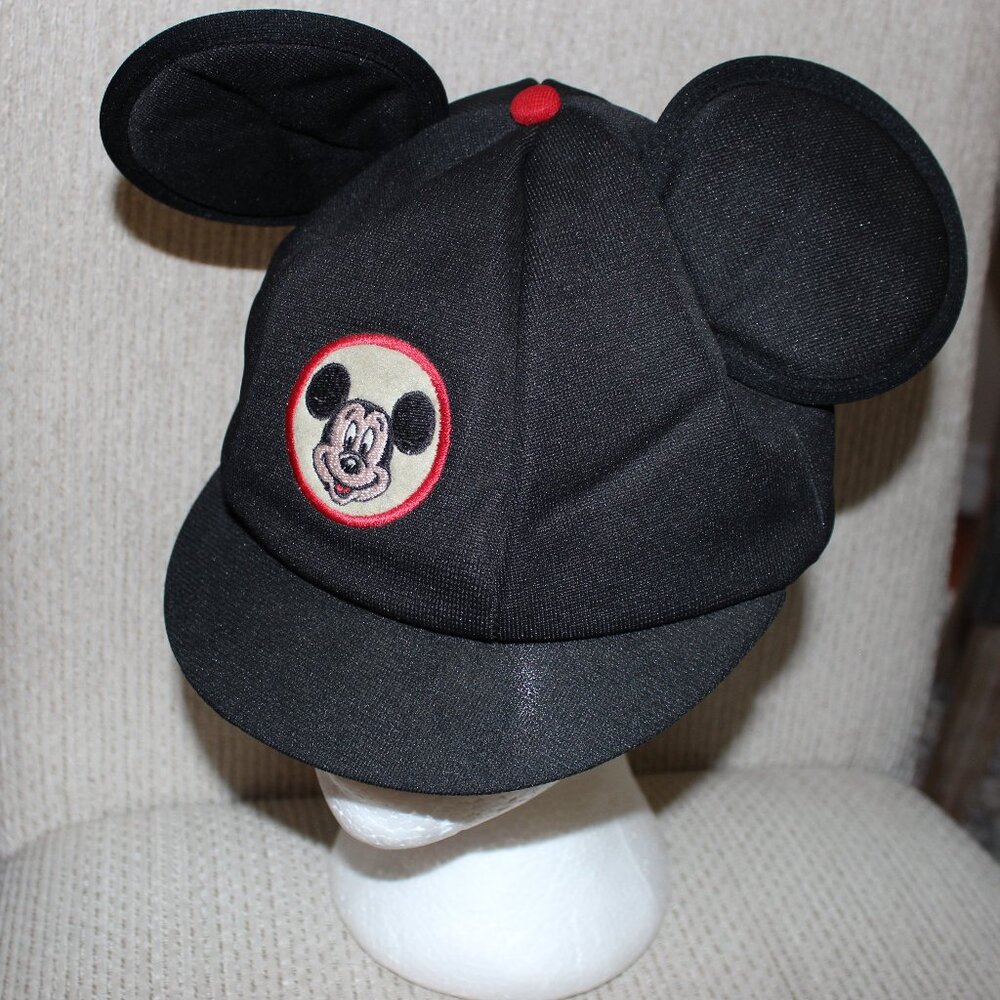 3/$88❤️vintage 80s Mickey Mouse adjustable snapback hat cap ears Disneyland USA